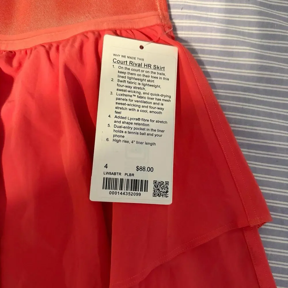 Lululemon Court Rival HR Skirt